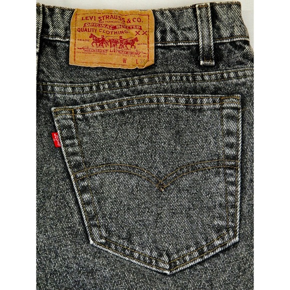 Levi Strauss Men's 505 Jeans Acid Wash W31 x L33 Straight Leg Denim Made in USA - Picture 5 of 10